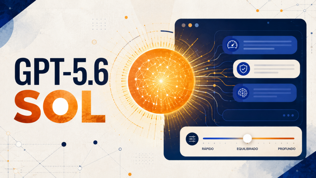 GPT-5.6 Sol no ChatGPT com controle de respostas rápidas, equilibradas e profundas